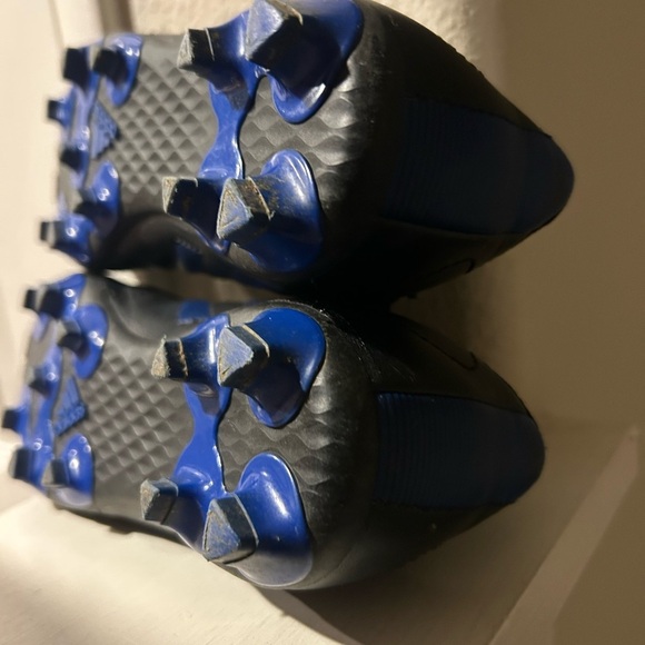 Adidas Goletto VIII Firm Ground Kids Shoes Sz 2.5 Black Royal Blue Soccer Cleats - Picture 10 of 11